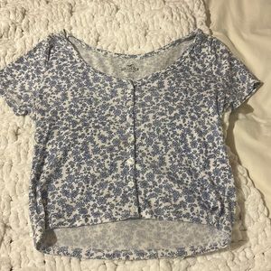 Short sleeve super smooth loose cropped t shirt